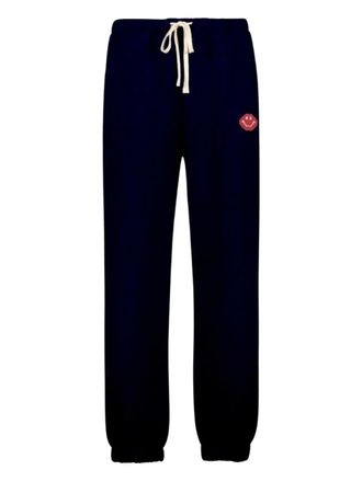 Joshua Sanders x Smiley Pixel drawstring-fastening track pants - men - Polyester/Cotton - S - Blue