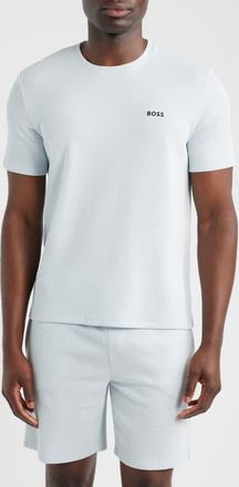 BOSS Waffle T-Shirt in Open Blue at Nordstrom, Size Xx-Large