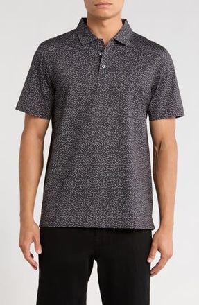 Bugatchi Victor OoohCotton Knit Polo in Black at Nordstrom Rack, Size Medium