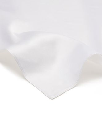 Oliver Brown Silk Twill Handkerchief - Plain White