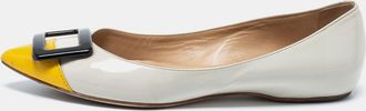 Roger Vivier Tri-Color Patent Leather Trompette Ballet Flats