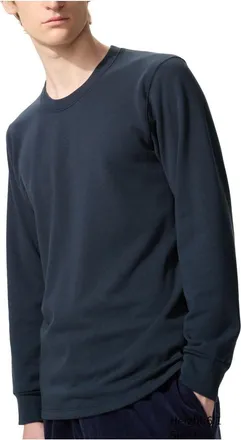 Uniqlo HEATTECH Ultra-warm Crew Neck T-shirt Navy 469983-69