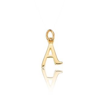 Lily & Roo Solid Gold Individual Curve Initial Charm