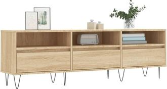 Berkfield Home TV Cabinet Sonoma Oak 150x30x44.5 cm Engineered Wood in Brown