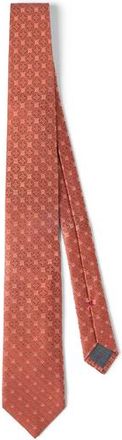 Brunello Cucinelli Silk tie with pattern in Apricot at Nordstrom