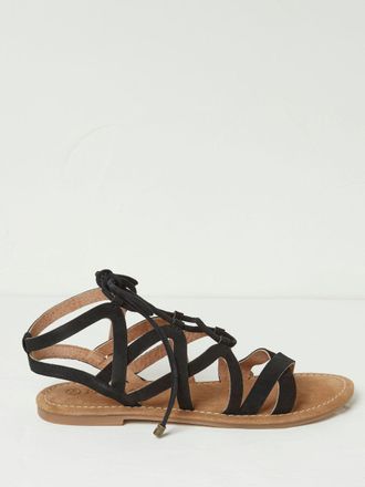 Fat Face FatFace Renna Black Ghillie Lace Up Sandals