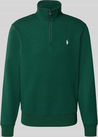 Polo Ralph Lauren Regular Fit Troyer mit Troyer-Kragen Modell Double in Dunkelgruen, Größe XXL