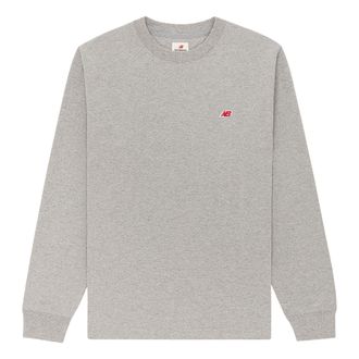 New Balance MADE in USA Core Long Sleeve T-Shirt Asia Sizing Athletic Grey MT21542-AG