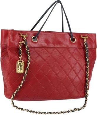 Chanel Pre-owned Shoulder Bags, female, Red, Size: ONE SIZE Pre-owned Vintage Shoulder Bag