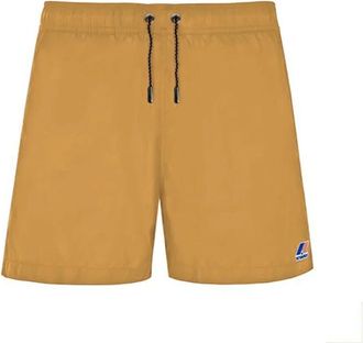 K-Way Korte Gele Boxer Zwembroek - Heren - Strandmode - Geel - 2XL - Polyester - Badmode