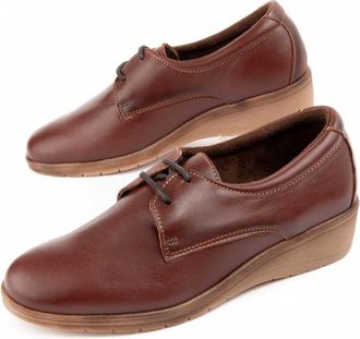 Purapiel Wedge Oxford Anilav Brown
