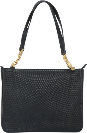 Bally Vintage Tote Bag Quilted Leather Leather Tote Bag Bag (Pre-Owned)