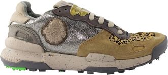Satorisan Casual sneakers met luipaardprint - Dames - Sneakers - Veelkleurig - 37 EU - Schoenen
