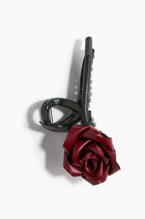 H&M Haarklammer mit Bl&uuml;te - Red