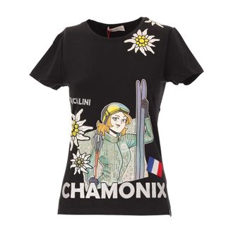 Braccialini Dames, Tops, Zwart, Maat: XS Katoen