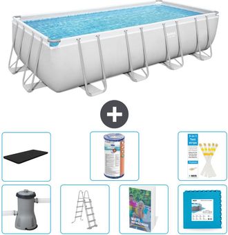 Bestway Piscina Bestway Power Steel Rectangular - 488x244x122 Cm - 8-piezas S602