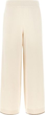 Brunello Cucinelli Off White Relaxed Elasticated Pants