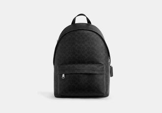 Coach Mens Taylor Backpack in Signature Canvas | PVC