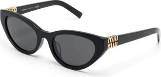 Miu Miu A04S Zonnebril - Dames - Zonnebrillen - Zwart - 54 MM - Accessoires