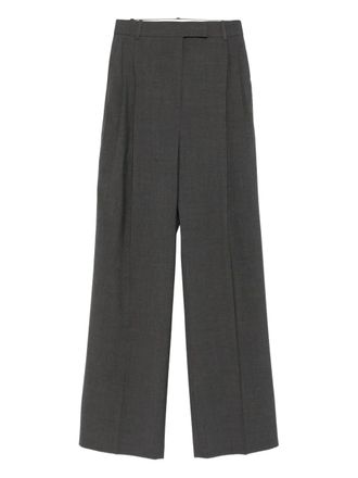 Róhe pleated trousers - women - Virgin Wool - 40 - Grey