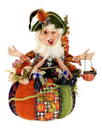 Mark Roberts Handmade Elf On Pumpkin
