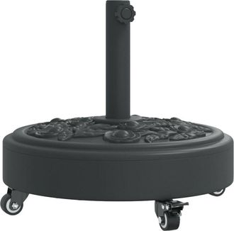 vidaXL Base Sombrilla Redonda Ruedas Para M&aacute;stiles &Oslash;38 / 48 Mm 27 Kg Vidaxl