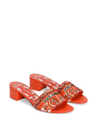 Dolce & Gabbana Karol Heel Mule - Orange