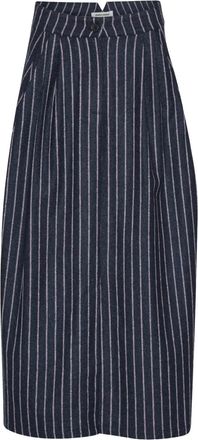 Henrik Vibskov Gonna plissettata gessata - Blu