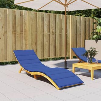 vidaXL Furniture Limited - Coj&iacute;n De Tumbona De Tela Oxford Azul 200x50x3