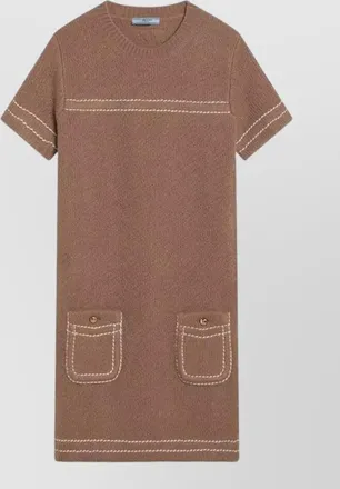 Prada cashmere knee-length dress