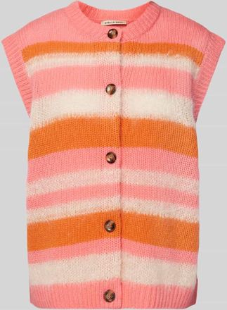 Stella Nova Weste aus Woll-Mix in Orange, Gr&ouml;&szlig;e XL