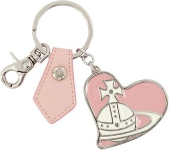 Vivienne Westwood Orb Hart Sleutelhanger - Dames - Sleutelhangers & Tashangers - Roze - ONE Size - Accessoires