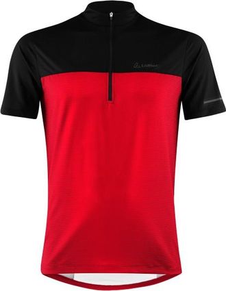 LOEFFLER Bike Shirt Half-Zip Glow Velotrikot f&uuml;r Herren | rot