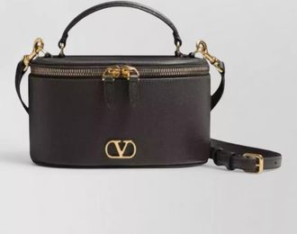 Valentino Garavani vlogo signature leather crossbody vanity bag