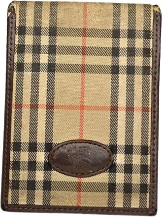 Burberry Pre-owned Wallets, female, Beige, Size: ONE SIZE Pre-owned Leather Wallet