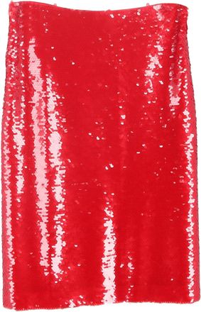 Philosophy di Lorenzo Serafini Philosophy Di Lorenzo Serafini Sequined Midi Skirt in Red Polyester