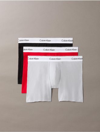 Calvin Klein Mens Icon Cotton Stretch 3-Pack Boxer Brief - Multi - XL