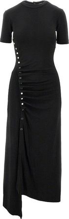 Paco Rabanne Gathered jersey dress Woman 38