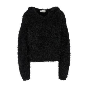 Sportmax Sportmax, Round-neck Knitwear, female, Black, Size: XS Oscuri Round-neck Knit