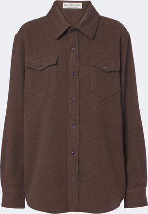 God's True Cashmere Cashmere shirt with amethysts