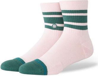 Stance Boyd Cotton Blend Quarter Socks in Pink at Nordstrom, Size Medium