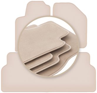 OEM Alfombrillas Premium Beige Para: Renault Scenic I Monovolumen 1996-2003