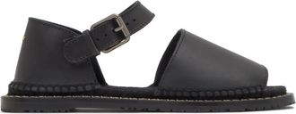 Castaner Polly Flat Sandal - Dames - Espadrilles - Zwart - 39 EU - Leer - Schoenen