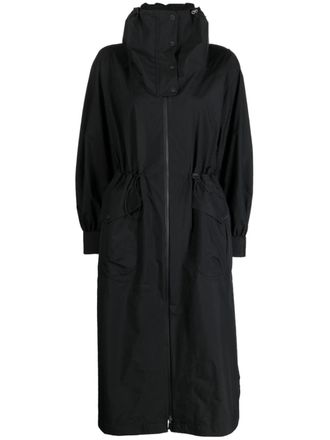 Herno two-pocket hooded parka coat - Black