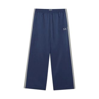 Balenciaga Wide Trousers, male, Blue, Size: M Tracksuit Pants