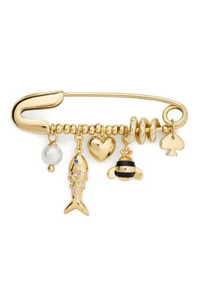 Kate Spade New York summer daze mixed charm bracelet in Gold Multi at Nordstrom