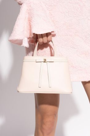 Ferragamo Leather Handbag, Womens, Pink