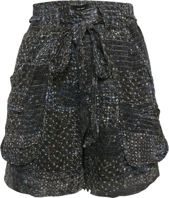Isabel Marant Shorts con stampa grafica - Nero