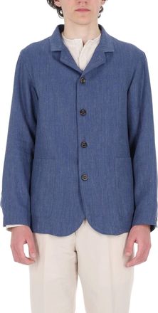 Finamore Frans Wool-Linen Tailored Blazer