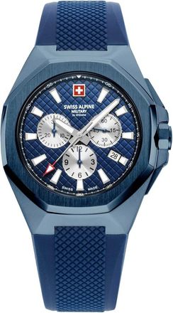 Swiss Alpine Military 7005.9895 Horloge - Heren - Accessoires - Blauw - Maat: ONE Size